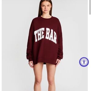 Maroon Varsity The Bar Sweatshirt